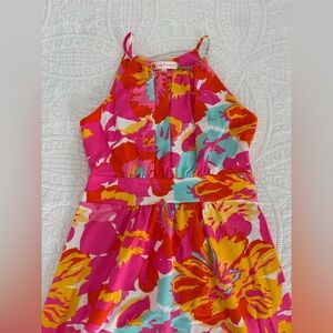 Jude Connally Vibrant Floral Halter Dress, size M